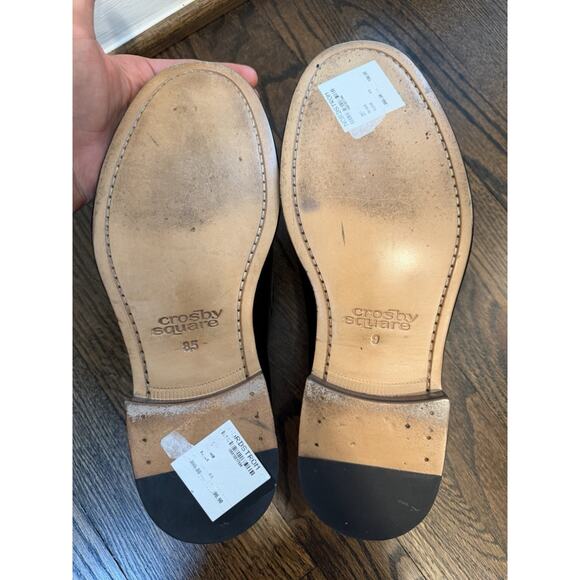 Crosby Square Newhaven Penny Loafer Black Men\'s 8.5/9 Leather NEW READ $400 main image 13